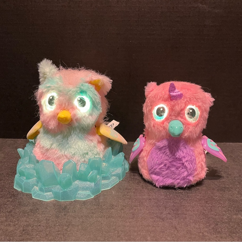 HATCHIMAL INTERACTIVE TOY Spinmaster TESTED LOT Unicorn Mystery Bird Plush